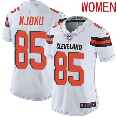 2019 Women Cleveland Browns #85 Njoku white Nike Vapor Untouchable Limited NFL Jersey->women nfl jersey->Women Jersey